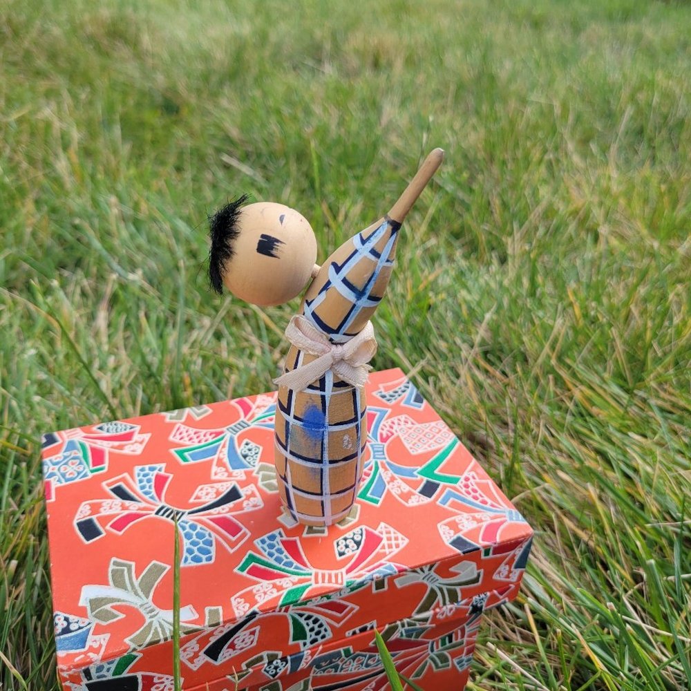 Traditional Japanese kokeshi doll, kokeshi doll